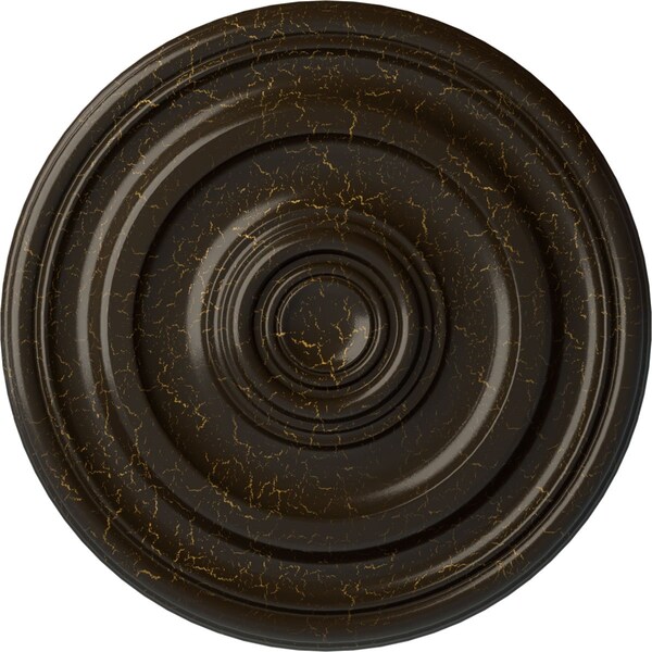 Ekena Millwork Kepler Traditional Medallion (For Canopies up to 2 5/8"), 11 7/8"OD x 1 1/4"P, Stone Hearth Crackle CM12KPSHC - main